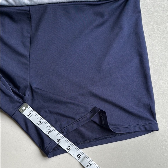 PGA Tour Floral Navy Athletic Skort Mini Skirt A-Line Golf Tennis Running - Picture 14 of 14